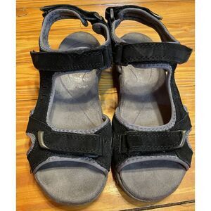 Croft And Barrow "Black Nile" Suede Hiking/Outdoor‎ Sandals Womens Size 8